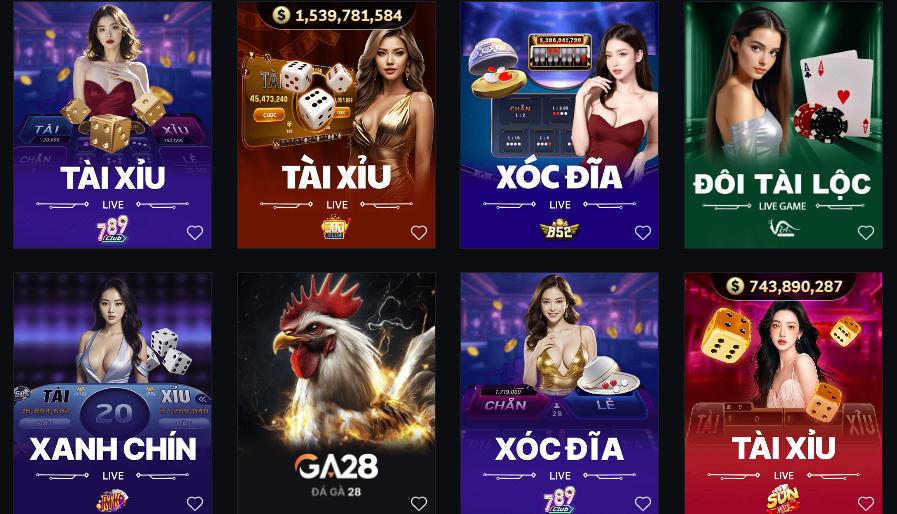 Live Casino DB Zo88 có kho gam cực khủng